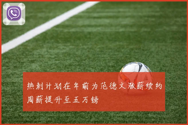 热刺计划在年前为范德文涨薪续约周薪提升至五万镑